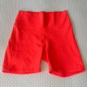 BRAND NEW Unused Fabletics Athletic Biker Shorts Orange Size Small